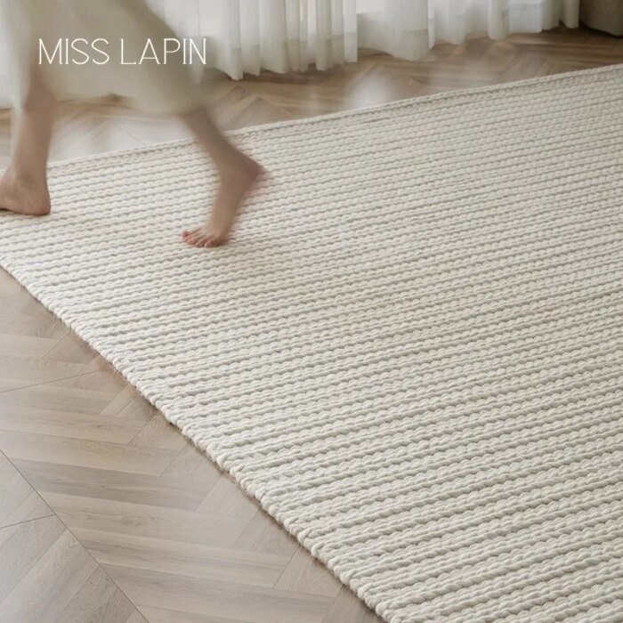 Miss Lapin Ribbed Wool Rug