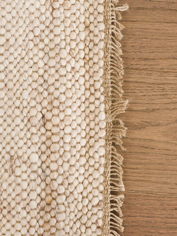 Wool Linen Weave Area Rug - Image 5